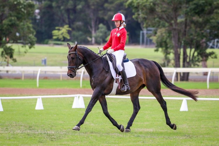 210221 West Plantagenet PC Unofficial Dressage Day Savannah Beveridge on Hillside Wliliam